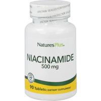 Produktbild von NaturesPlus Niacin Vitamin B3 500 mg Tabletten 90 Stück vegetarisch glutenfrei ohne Zusatzstoffe