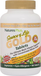 NaturesPlus Source of Life Gold Multi-Enzym-Komplex vegetarische Tabletten für Erwachsene 180 Stück – Bild 1 von 1
