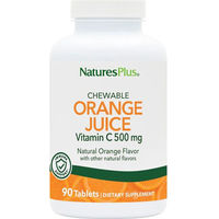 Produktbild von NaturesPlus Vitamin C Lutschtabletten Orange Juice 500 mg mit Ascorbinsäure 90 Stück hefefrei