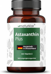Naturklar Astaxanthin und Vitamin E Kapseln vegan ohne Zusatzstoffe 60 Stück – Bild 1 von 1