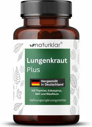 Naturklar Lungenkraut Kräuter-Komplex vegan Kapseln 120 Stück – Bild 1 von 2