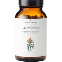 Produktbild von Naturkur® L-Methionin Kapseln vegan vegetarisch ohne Zusatzstoffe 360 Stück