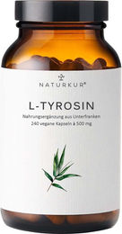 Naturkur L-Tyrosin 1000 mg Kapseln vegan vegetarisch ohne Zusatzstoffe 240 Stück – Bild 1 von 2