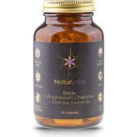 Produktbild von NaturLabs Relax Magnesium-Chelat Bisglycinat mit bioaktivem Vitamin B6 Kapseln für Sportler