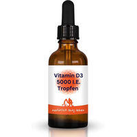 Produktbild von natürlich lang leben Vitamin D3 Tropfen vegan 5000 IE
