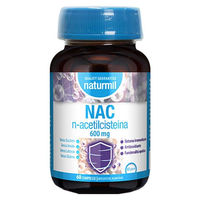 Produktbild von Naturmil NAC Acetylcystein 600 mg Tabletten zuckerfrei glutenfrei laktosefrei 60 Stück