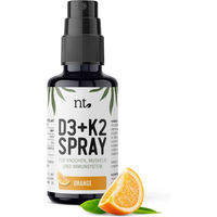 Produktbild von Naturtheke Vitamin D3 + K2 Spray mit Orangen-Geschmack