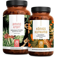 Produktbild von NATURTREU Aminosäuren Kurkuma Komplex Superfood Vegan Kapseln 240 Stück