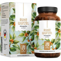 Produktbild von NATURTREU Ashwagandha Wurzel KSM-66 Withaia somnifera mit Vitamin B3 120 vegane Kapseln ohne Zusatzstoffe