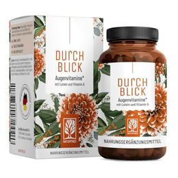 NATURTREU Augenvitamine Lutein Zeaxanthin Komplex Vitamin-Kombination Kapseln vegan ohne Zusatzstoffe – Bild 1 von 4