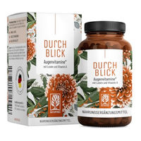Produktbild von NATURTREU Augenvitamine Lutein Zeaxanthin Komplex Vitamin-Kombination Kapseln vegan ohne Zusatzstoffe