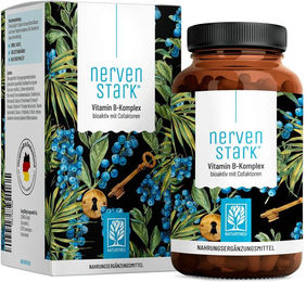 NATURTREU B-Komplex mit 8 B-Vitaminen und 3 Cofaktoren, 120 vegane Kapseln, ohne Zusatzstoffe – Bild 1 von 1