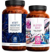 Produktbild von NATURTREU Bestseller-Paket Blütenrein und Kraftreserve Vegan Kapseln ohne Zusatzstoffe
