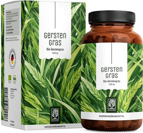 NATURTREU Bio Superfood Grünprodukt Gerstengras vegane Kapseln 180 Stück – Bild 1 von 1