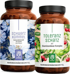NATURTREU DAO Komplex mit Schwarzkümmelöl und Multi-Enzym-Komplex vegane Kapseln 180 Stück – Bild 1 von 1