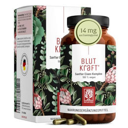 Naturtreu Eisen Komplex mit Vitamin C und Fenchel Bisglycinat vegan 120 Kapseln ohne Zusatzstoffe und ohne Gelatine – Bild 1 von 5