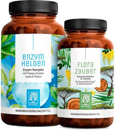NATURTREU Flora-Enzym-Paket Enzymhelden und Florazauber vegane Kapseln ohne Zusatzstoffe – Bild 1 von 1