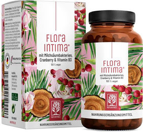 NATURTREU Floraintima Milchsäurebakterien Kulturen Komplex mit Cranberry für Frauen, 60 vegane Kapseln – Bild 1 von 3