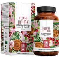 Produktbild von NATURTREU Floraintima Milchsäurebakterien Kulturen Komplex mit Cranberry für Frauen, 60 vegane Kapseln