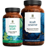 Produktbild von NATURTREU Gut-Gerüstet-Paket Algenkraft und Kraftreserve vegan Kapseln ohne Zusatzstoffe