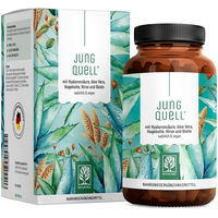 Produktbild von NATURTREU Hyaluronsäure Biotin Komplex mit Aloe Vera und Hirse Extrakt vegane Kapseln 90 Stück