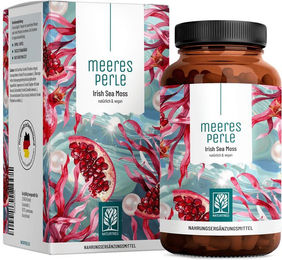 NATURTREU Irish Sea Moss Superfood mit Amla Vitamin C und Granatapfel, 120 vegane Kapseln – Bild 1 von 1
