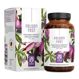 NATURTREU Johanniskraut Baldrian Passionsblume Kombipräparat Kapseln vegan und ohne Zusatzstoffe – Bild 1 von 3