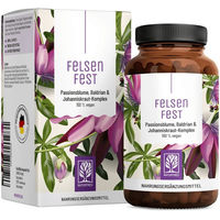 Produktbild von NATURTREU Komplex Johanniskraut Baldrian Passionsblume mit Vitamin B12 90 vegane Kapseln ohne Zusatzstoffe