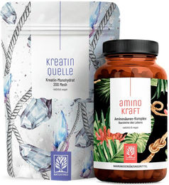 NATURTREU® Kreatin Monohydrat und L-Arginin Aminosäure Komplex Kapseln vegan laborgeprüft – Bild 1 von 1
