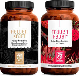 NATURTREU Leidenschaft-Paket Frauenfeuer und Heldenkraft Kräuter-Komplex Kapseln vegan ohne Zusatzstoffe für Frauen und Männer – Bild 1 von 1
