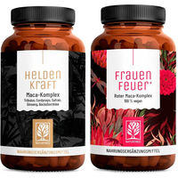 Produktbild von NATURTREU Leidenschaft-Paket Frauenfeuer und Heldenkraft Kräuter-Komplex Kapseln vegan ohne Zusatzstoffe für Frauen und Männer