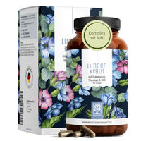 Produktbild von NATURTREU Lungenkraut Kapseln mit Kräuter-Komplex vegan glutenfrei laktosefrei 120 Stück