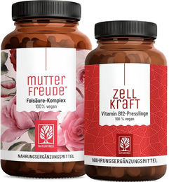 NATURTREU® Mamawunsch Sparpaket Mutterfreude und Zellkraft Kapseln vegan ohne Zusatzstoffe für Frauen – Bild 1 von 1