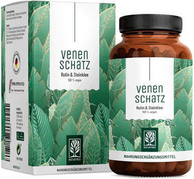 NATURTREU® Rutin & Steinklee Kräuter-Komplex Kapseln ohne Zusatzstoffe 120 Stück – Bild 1 von 2