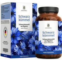 Produktbild von NATURTREU® Schwarzkümmelöl Kapseln, 120 Stück, vegan, glutenfrei und ohne Zusatzstoffe
