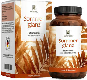 NATURTREU Sommerglanz Hautpflege mit Vitamin C, Beta Carotin, Biotin und Kupfer, 90 vegane Kapseln – Bild 1 von 1
