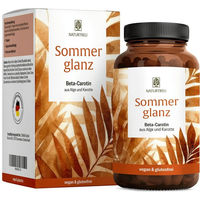 Produktbild von NATURTREU Sommerglanz Hautpflege mit Vitamin C, Beta Carotin, Biotin und Kupfer, 90 vegane Kapseln