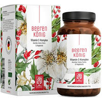 Produktbild von NATURTREU Vitamin C Komplex hochdosiert mit Acerola Hagebutte und Camu Camu 180 vegane Kapseln