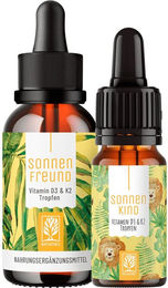 NATURTREU Vitamin D3 K2 Tropfen 1000 IE vegan mit Flechten für Kinder und Erwachsene 40 ml – Bild 1 von 1