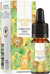 NATURTREU Vitamin D3 K2 Tropfen für Kinder vegan aus Flechten 10 ml – Bild 1 von 1