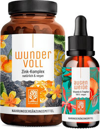NATURTREU Vitamin-Kombination Vitamin A und Zink Tropfen vegan ohne Zusatzstoffe – Bild 1 von 1