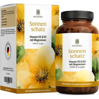 Produktbild von NATURTREU Vitamin Komplex D3 K2 Magnesium 5000 IE vegane Kapseln 90 Stück