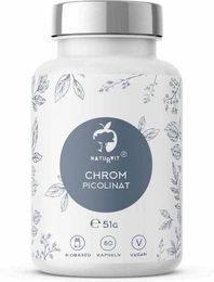 Naturvit Chrom Picolinat Kapseln vegan zuckerfrei laktosefrei glutenfrei 60 Stück – Bild 1 von 1
