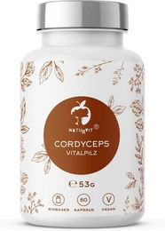 Naturvit Cordyceps Vitalpilz Kapseln vegan glutenfrei laktosefrei zuckerfrei ohne Zusatzstoffe 60 Stück – Bild 1 von 1
