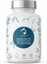 Naturvit Multi-Enzym-Komplex mit Verdauungsenzymen vegan glutenfrei laktosefrei zuckerfrei Kapseln – Bild 1 von 1