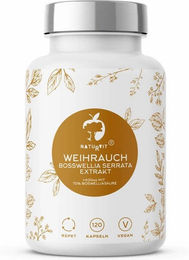 Naturvit Weihrauch Kapseln mit Boswellia vegan laktosefrei glutenfrei zuckerfrei 120 Stück – Bild 1 von 1