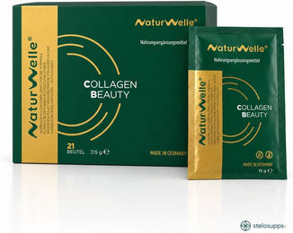 NaturWelle Kollagen Beauty mit VERISOL Kollagenpeptiden 7in1 Formel Pulver glutenfrei und laktosefrei – Bild 1 von 2