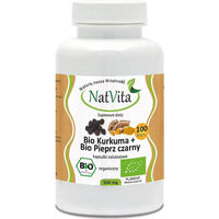Produktbild von NATVITA Kurkuma mit schwarzem Pfeffer Piperin 550 mg Kapseln 100 Stück