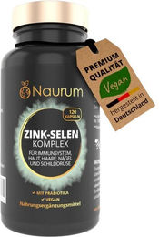 Naurum Zink Selen Biotin Komplex mit Zink Bisglycinat vegan 120 Kapseln – Bild 1 von 1