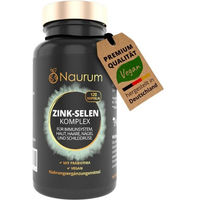 Produktbild von Naurum Zink Selen Biotin Komplex mit Zink Bisglycinat vegan 120 Kapseln